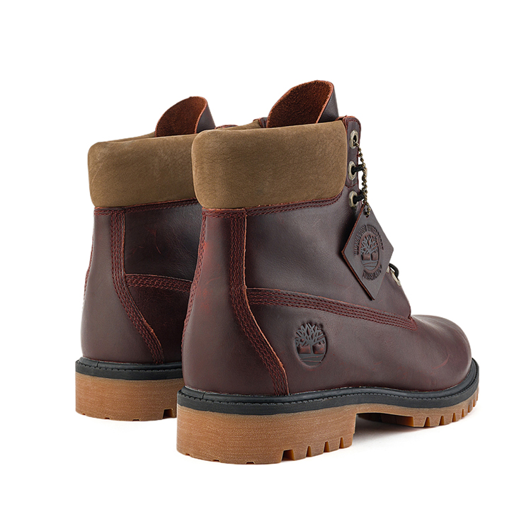 Timberland Wear-Resistant Slip-Resistant Outdoor Boots Men's Burgundy