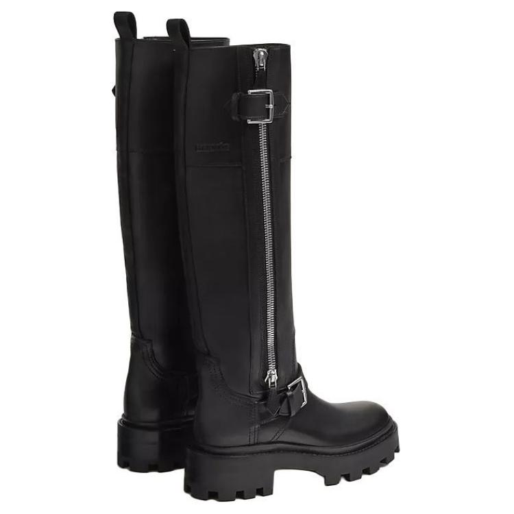 HERMES Jaime Knee high Boots 5cm Women's Black купить в интернет-магазине Yoocart с быстрой доставкой по России.