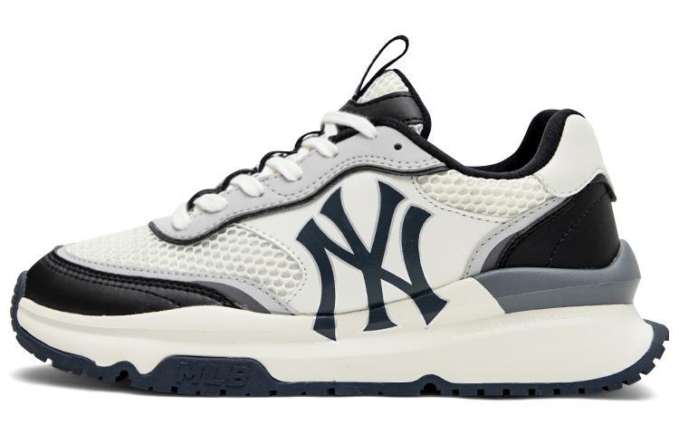 MLB Chunky Runner Bare Eyes 3D Anti-Slip Wear-Resistant Low-Top Chunky Sneakers Unisex Black White