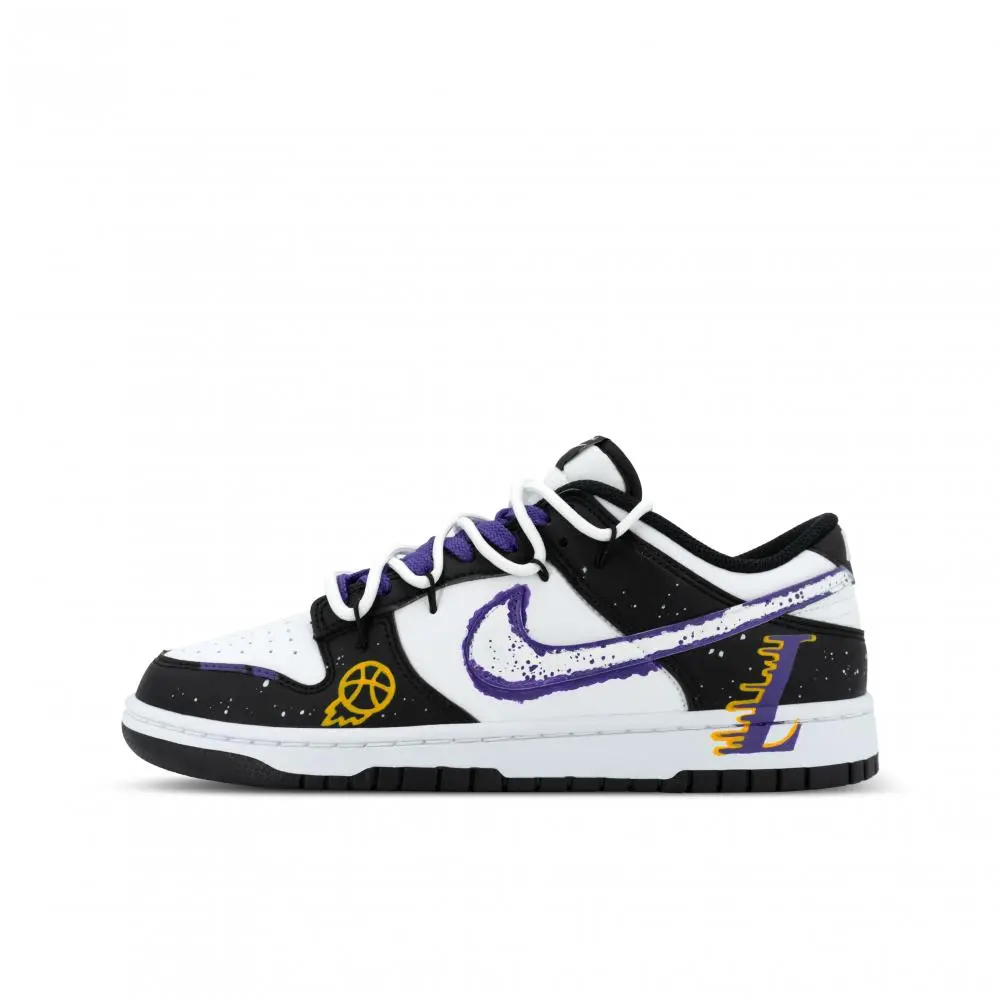 Nike Dunk Optimus Primal XJDD Purple Gold Legion Lightweight Low top Skateboard Shoes Unisex Black Purple