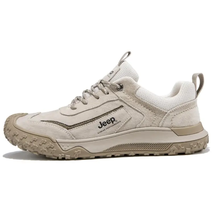 Jeep Low Top Hiking Shoes Men's Sand