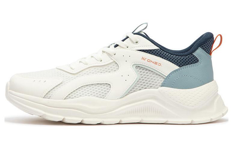 361° Cushioning, Wear Resistant Low Top Casual Shoes Men's White Blue