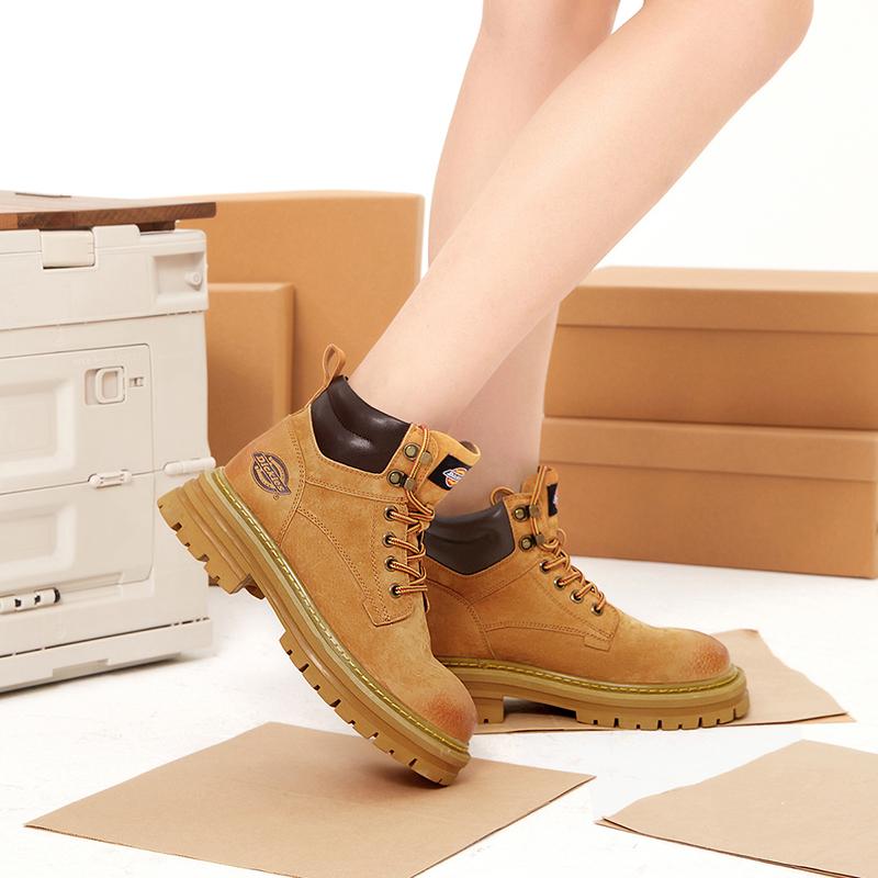 Dickies Minimalist Versatile Short Platform Martin Boots Women's Earth Yellow купить в интернет-магазине Yoocart с быстрой доставкой по России.