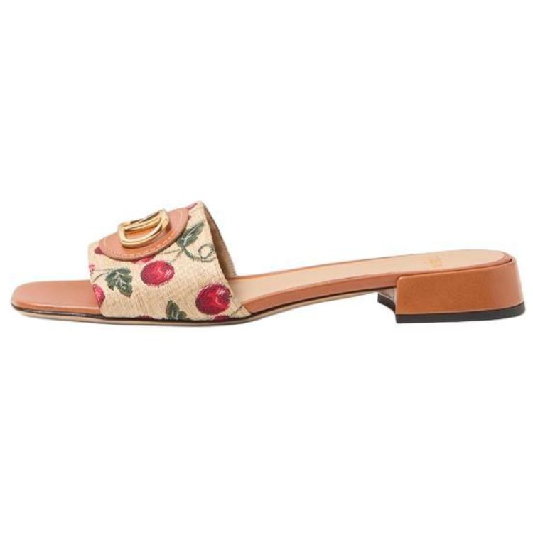 Valentino VLogo Cherrifique Square Open Toe Sandals Women's