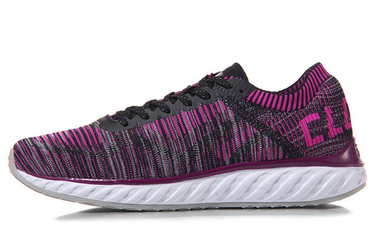 LiNing Cloud 4 Dazzle Cushioned Anti Slip Wear Resistant Breathable Lightweight Low Top Running Shoes Women's Purple