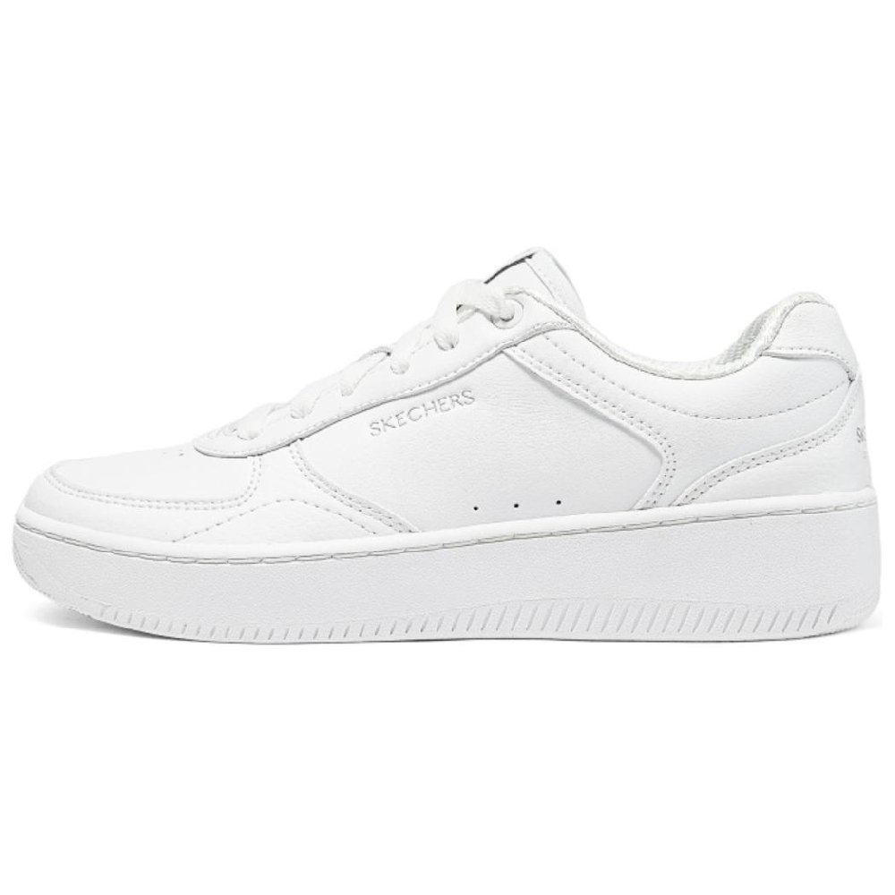 Skechers Court Classics Low Top Skateboard Shoes Women's White