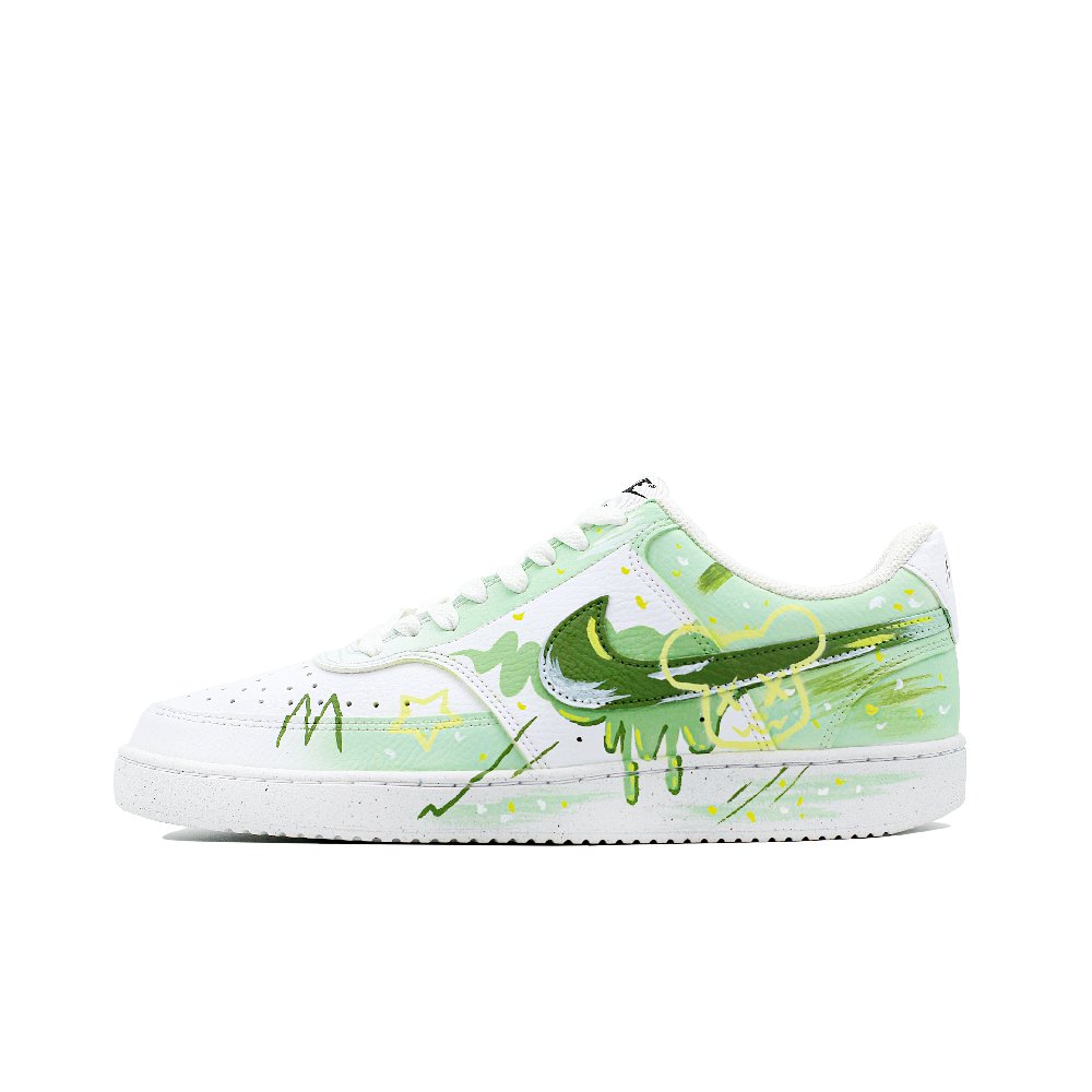 Nike Court Vision Anti-Slip And Wear-Resistant Lightweight Low-Top Skateboard Shoes Men's Light Green