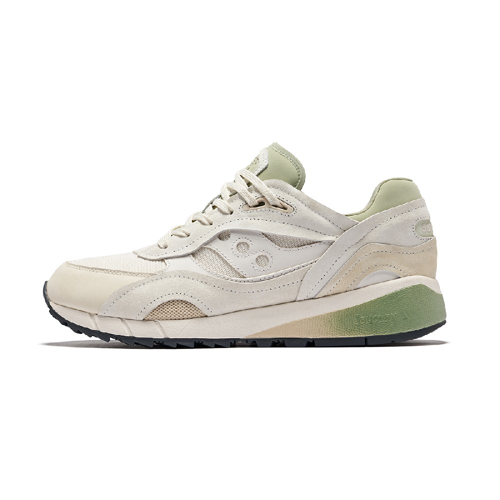 Saucony Low-Top Running Shoes Unisex Beige Green