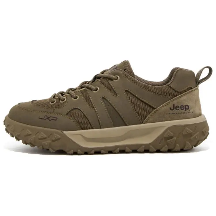 Jeep Moisture-Wicking Low-Top Hiking Shoes Men's Khaki