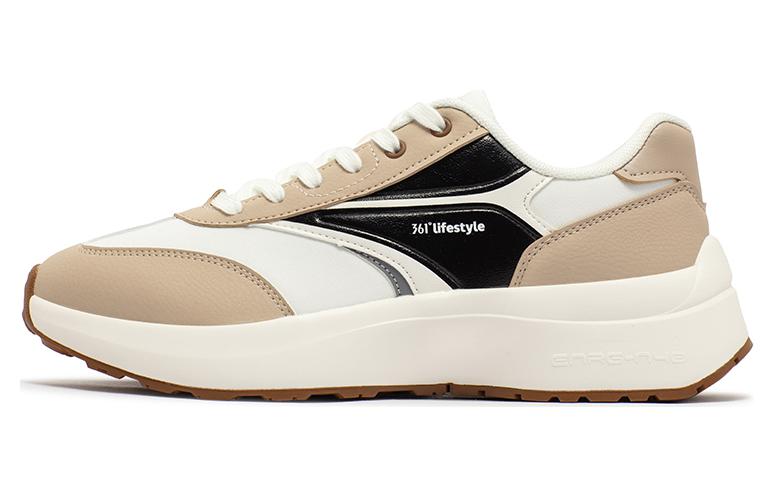 361° Anti Slip Wear Resistant Low Top Running Shoes Women's White Umber