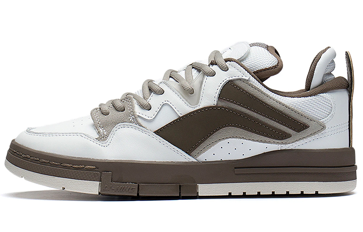 LiNing Wei Wu PRO Pro Cushioning Lightweight Wear-Resistant Slip-Resistant Low-Top Skateboard Shoes Women's Khaki
