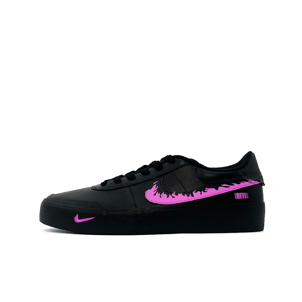 Nike Court Shot Low Top Skateboard Shoes Men's Black Pink