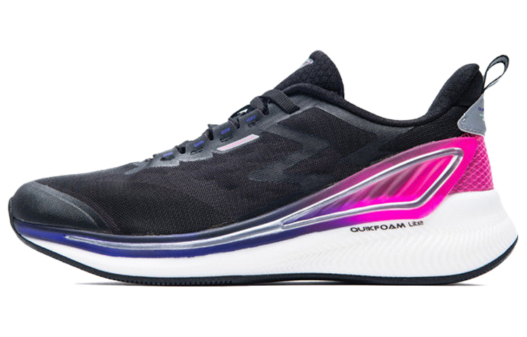 361° Night Shadows Cushioned Slip-Resistant Low-Top Running Shoes Women's Black Pink
