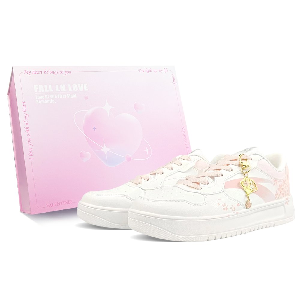 Anta Relaxed Cushioning And Abrasion Resistant Coverage Low Top Skateboard Shoes Men's White Pink