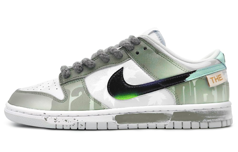 Nike Dunk Slip-Resistant Cushioning Wear-Resistant Low-Top Skateboard Shoes Men's Turquoise