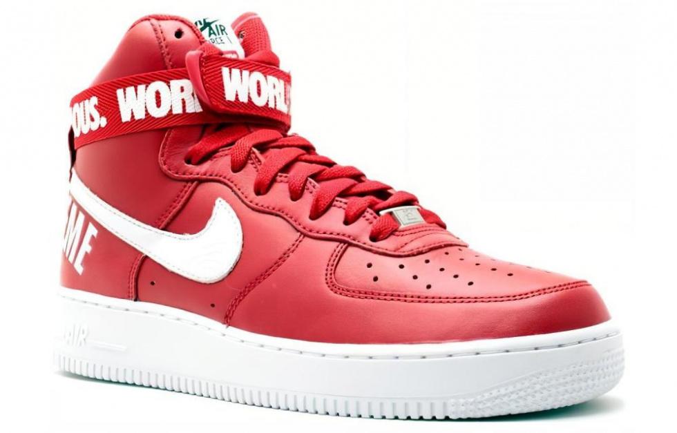 Nike Air Force 1 High Supreme World Famous Red купить в интернет-магазине Yoocart с быстрой доставкой по России.