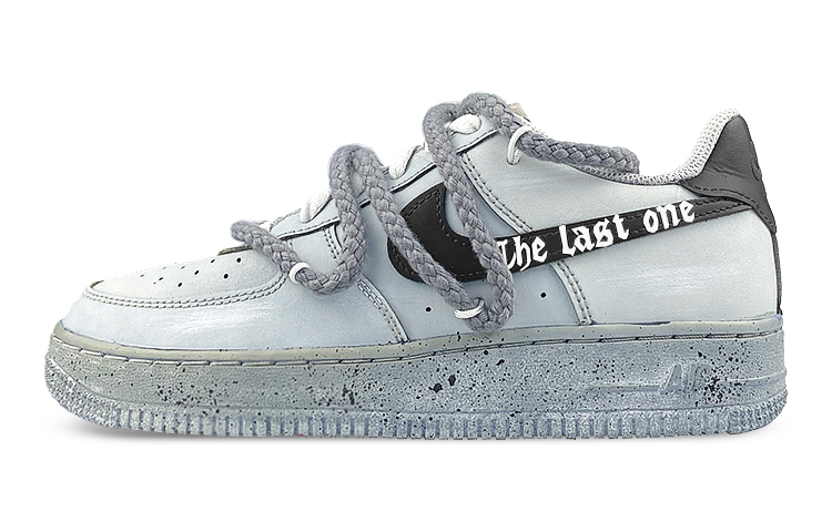 Nike Air Force 1 Low Low-Top Skateboard Shoes Women's Black Gray