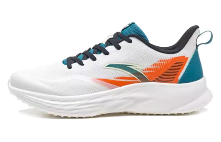 Anta Durable Breathable Low-Top Running Shoes Men's White Blue