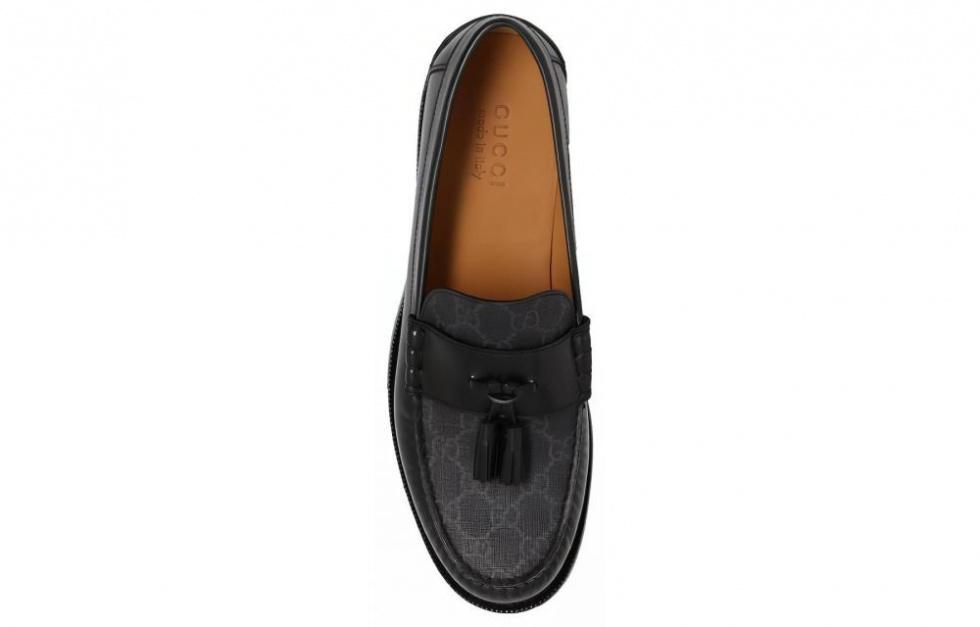 GUCCI Tassel-detail GG Canvas Loafers купить в интернет-магазине Yoocart с быстрой доставкой по России.