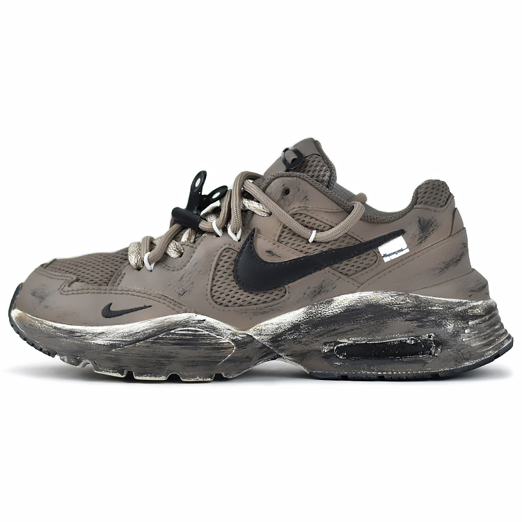 Nike Air Max Fusion Anti Slip Wear Resistant Low Top Casual Running Shoes Women's Mocha