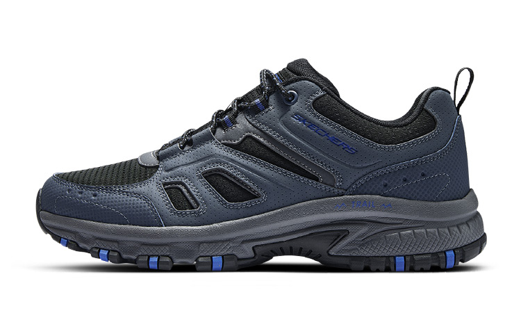 Skechers Cushioning Abrasion Resistant Breathable Rebound Low Top Casual Shoes Men's Charcoal Gray