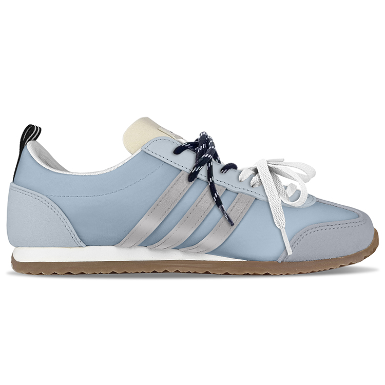 Adidas Neo VS JOG 2.0 Cushioning Abrasion Resistant Breathable Low Top Casual Shoes Unisex Blue Gray