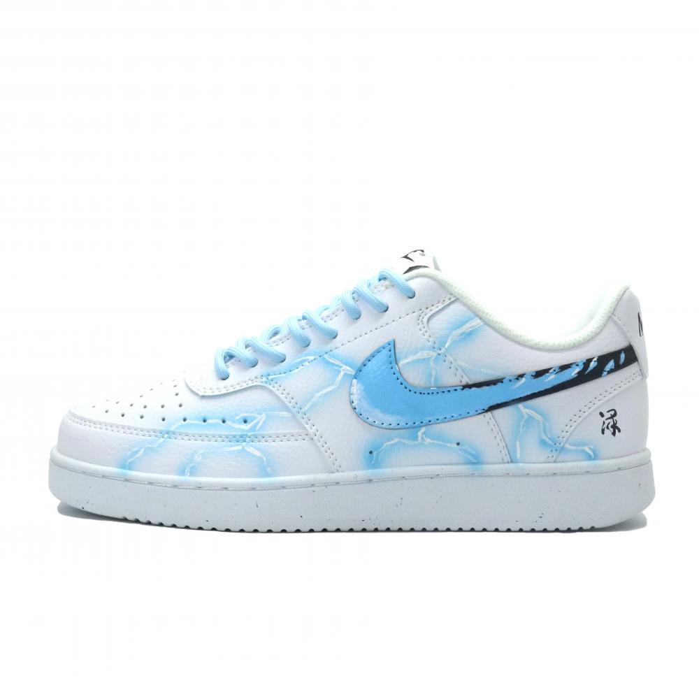 Nike Court Vision 1 Ice Blue Electric Magic Lightweight And Breathable Low-Top Skateboard Shoes Men's Blue White Black