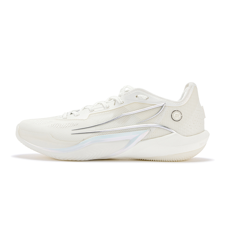 361° Blitz 2 Pro MIRO Cushioning, Wear Resistant Low top Basketball Shoes Men's Silver White