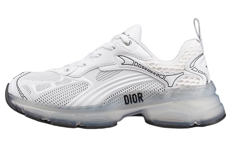 DIOR Vibe Monogram Anti-Slip And Wear-Resistant Lightweight Low-Top Casual Shoes Women's White