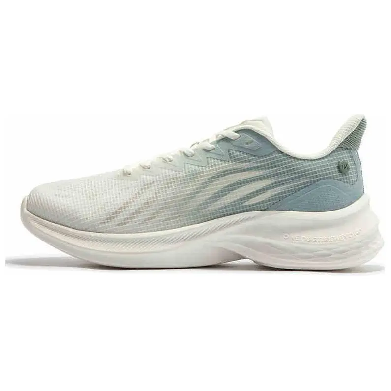 361° Anti-Slip Wear-Resistant Low-Top Casual Running Shoes Men's White Green