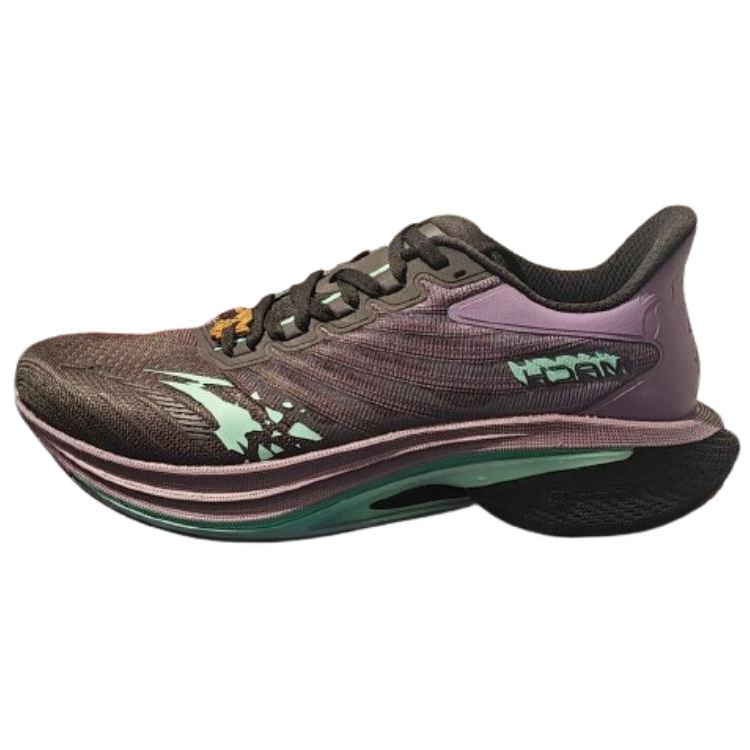 GenShin x Anta MACH 4.0 Shock Absorbers With Slip Resistant Features Low Top Running Shoes Men's Black Purple