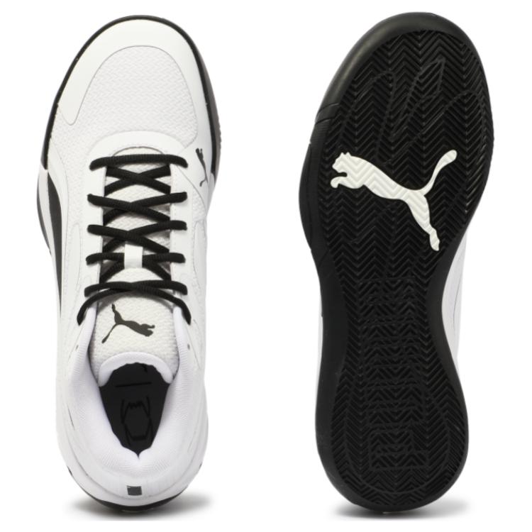 PUMA Court Anti Slip Wear Resistant Mid Top Basketball Shoes Unisex White Black купить в интернет-магазине Yoocart с быстрой доставкой по России.