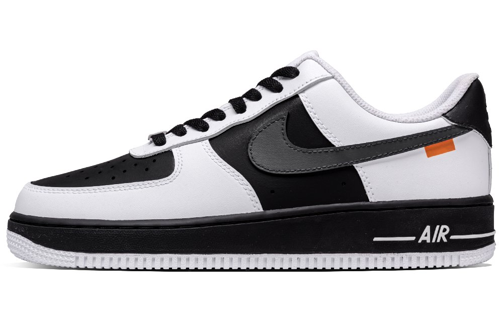 Nike Air Force 1 Black White Banned Abrasion Resistant Low Top Skateboard Shoes Unisex Black White
