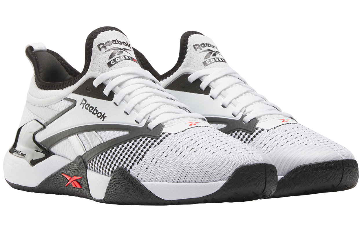 Reebok Nano Court Black White Energy Red купить в интернет-магазине Yoocart с быстрой доставкой по России.