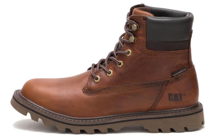 CAT Caterpillar Deplete WP Warm And Wear-Resistant Outdoor Boots Men's Brown