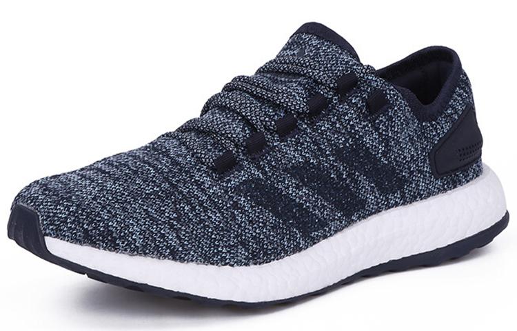 Adidas Pureboost Slip-Resistant Lightweight Support Low-Top Running Shoes Unisex Blue