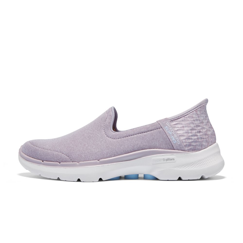Skechers Go Walk Arch Fit Hands Free Slip Ins Low Top Casual Shoes Women's Light Purple