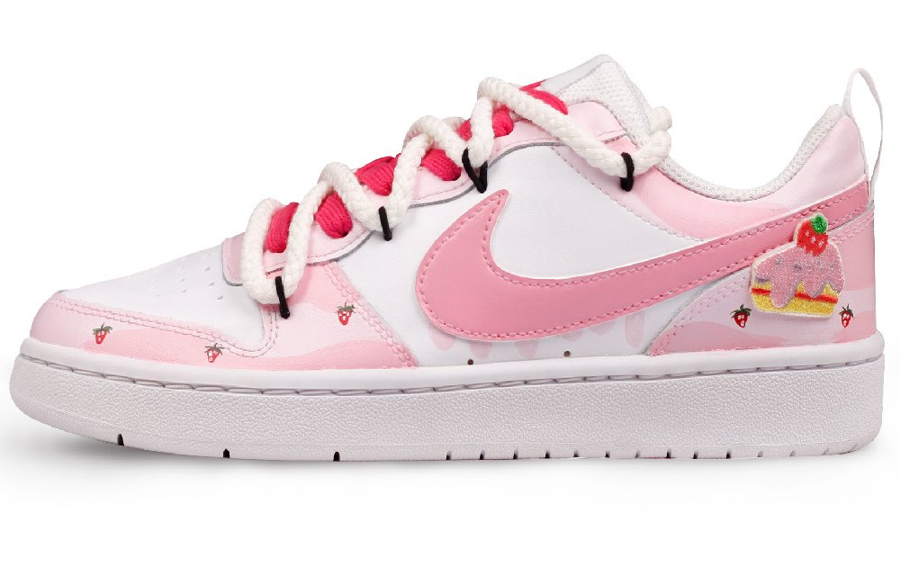 Nike Court Borough Skateboard Shoes Women's Low-Top Pink