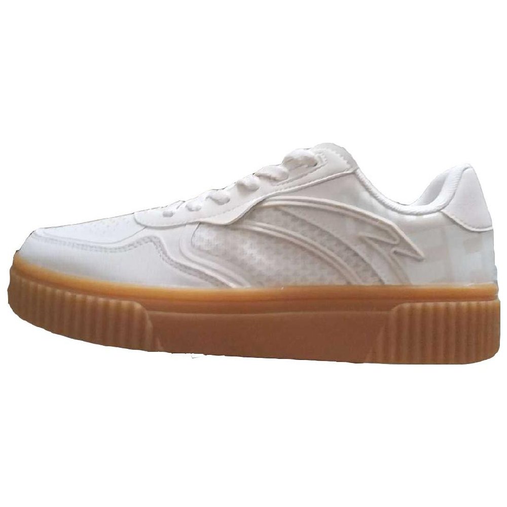 Anta Abrasion Resistant Low Top Skateboard Shoes Women's White Gray