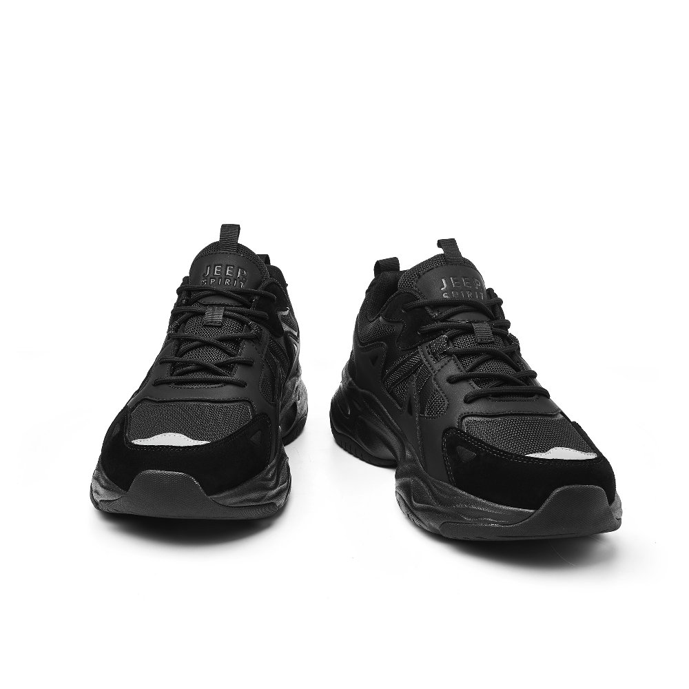 JEEP SPIRIT Black Warrior 2.0 Low Top Chunky Sneakers Men's Graphite Black