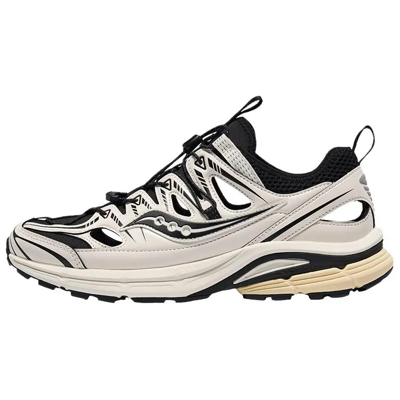 Saucony Kinvara Elite 4 Anti Slip Wear Resistant Low Top Casual Shoes Unisex White Black