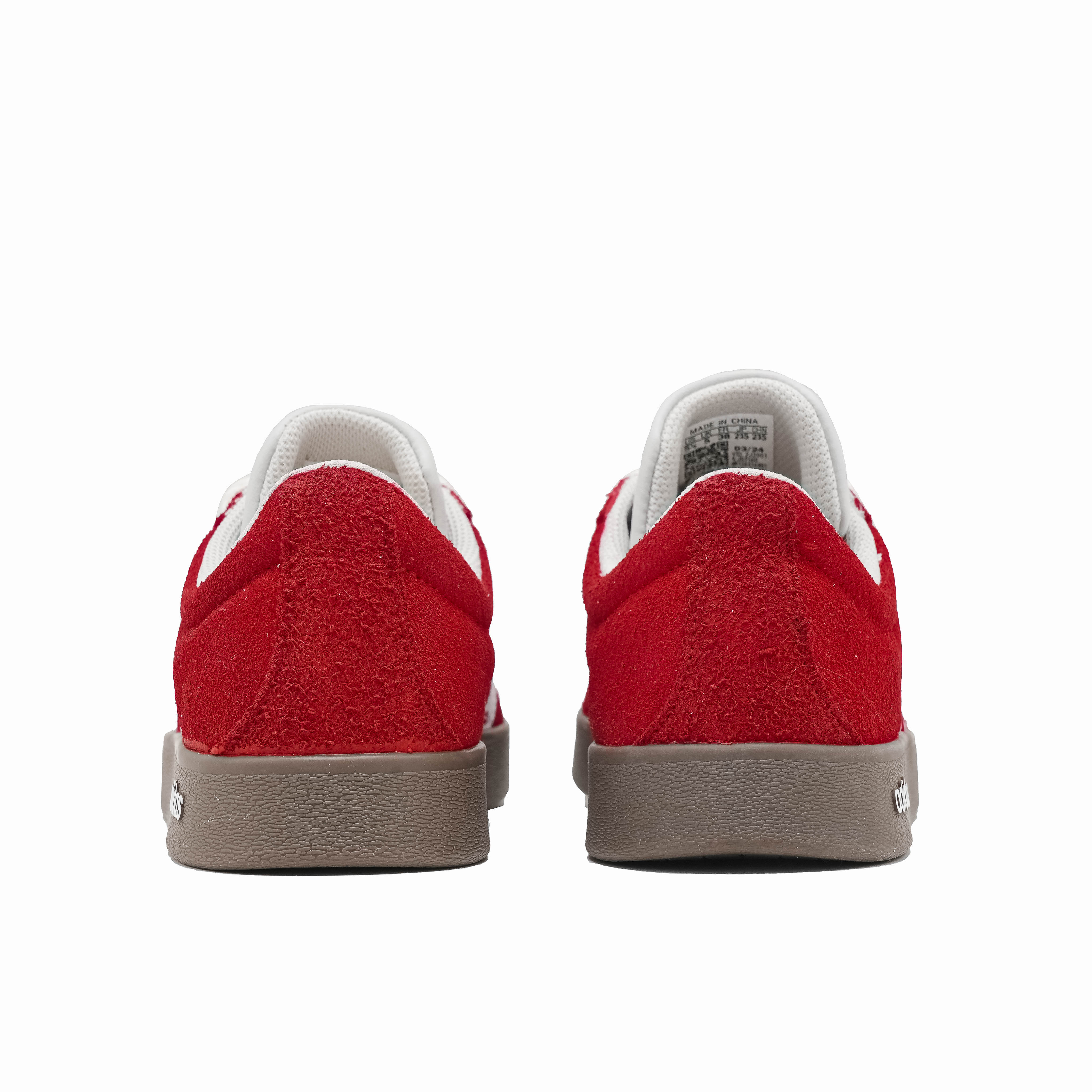 Adidas VL COURT 2.0 Abrasion Resistant Low Top Skateboard Shoes Unisex White Red купить в интернет-магазине Yoocart с быстрой доставкой по России.