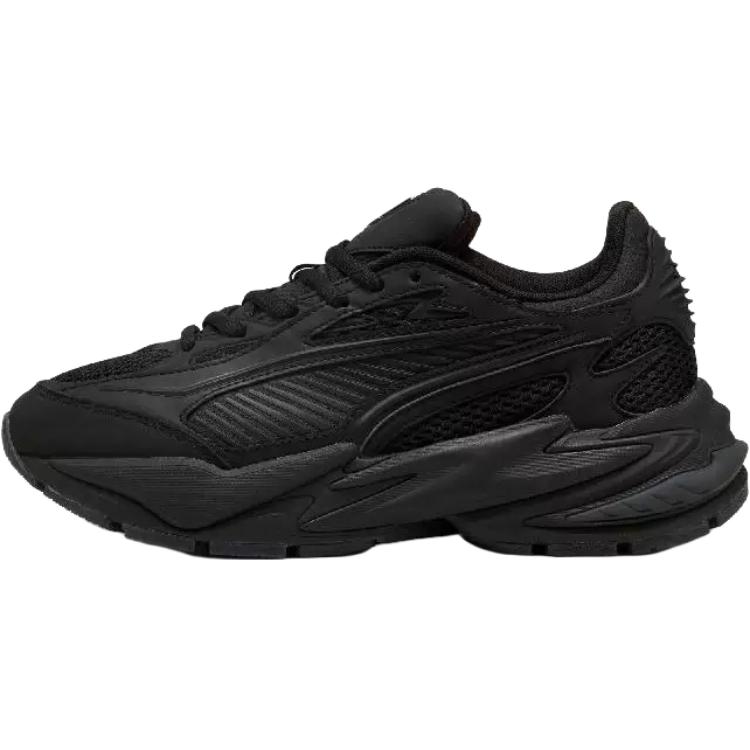 PUMA Abrasion Resistant Low Top Running Shoes Unisex Black