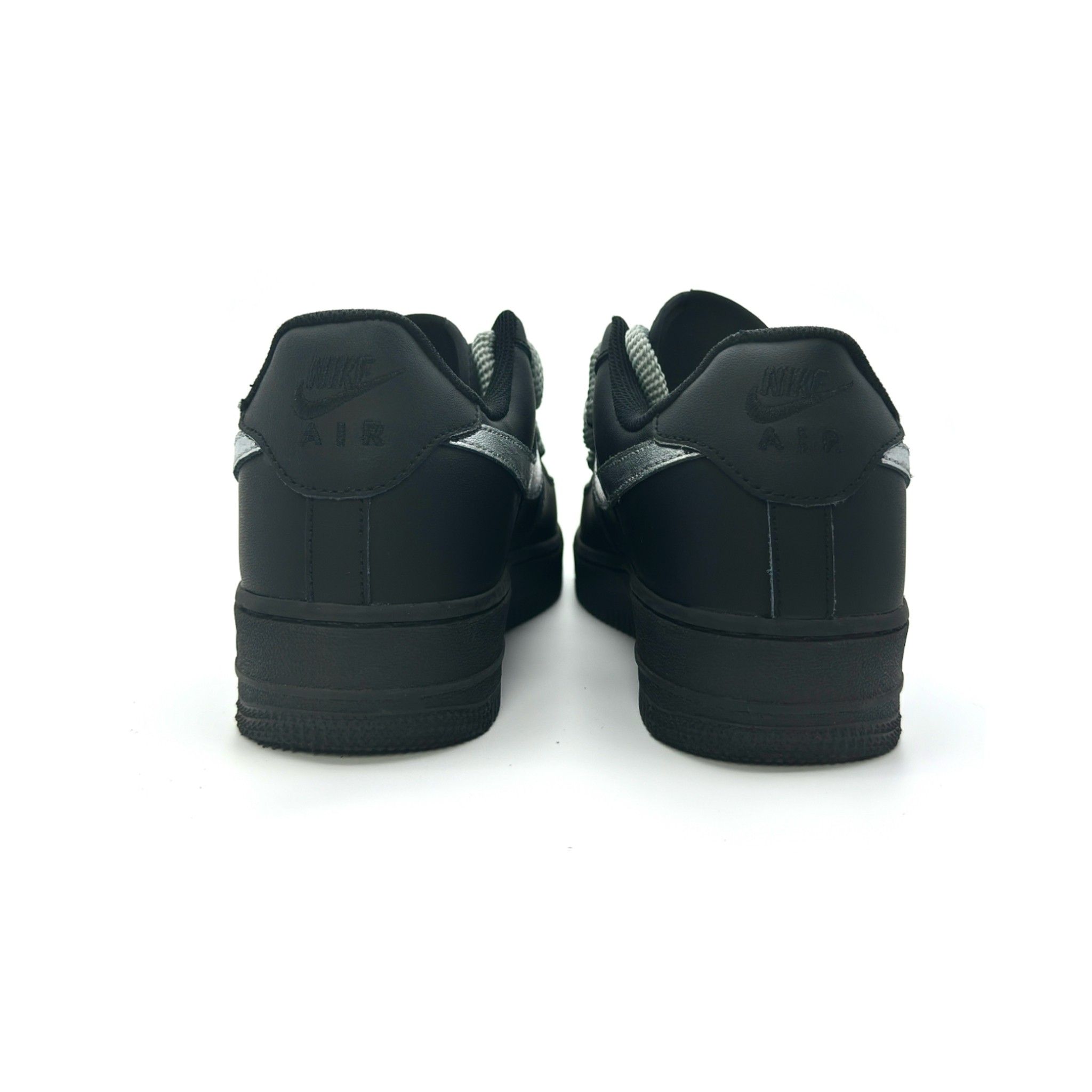 Nike Air Force 1 Slip Resistant Low Top Skateboard Shoes Unisex Black Silver купить в интернет-магазине Yoocart с быстрой доставкой по России.