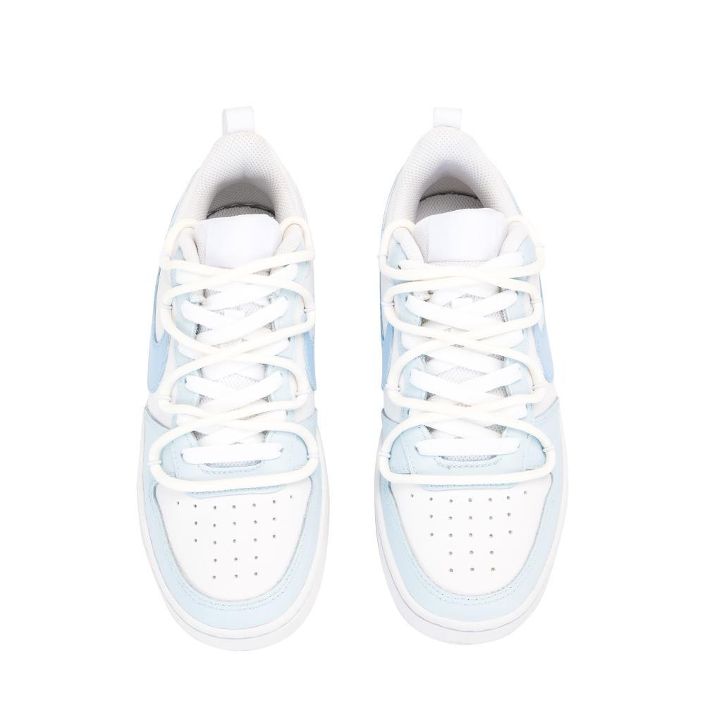 Nike Court Borough Low Anti Slip Wear Resistant Low Top Skateboard Shoes GS Blue White купить в интернет-магазине Yoocart с быстрой доставкой по России.