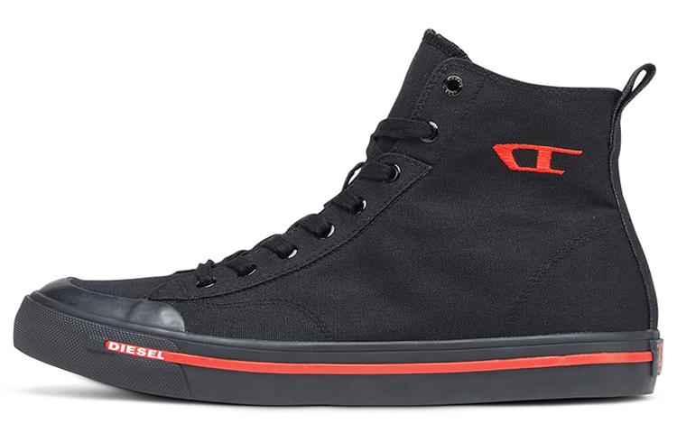 DIESEL High-Top Skateboard Shoes Men's Black