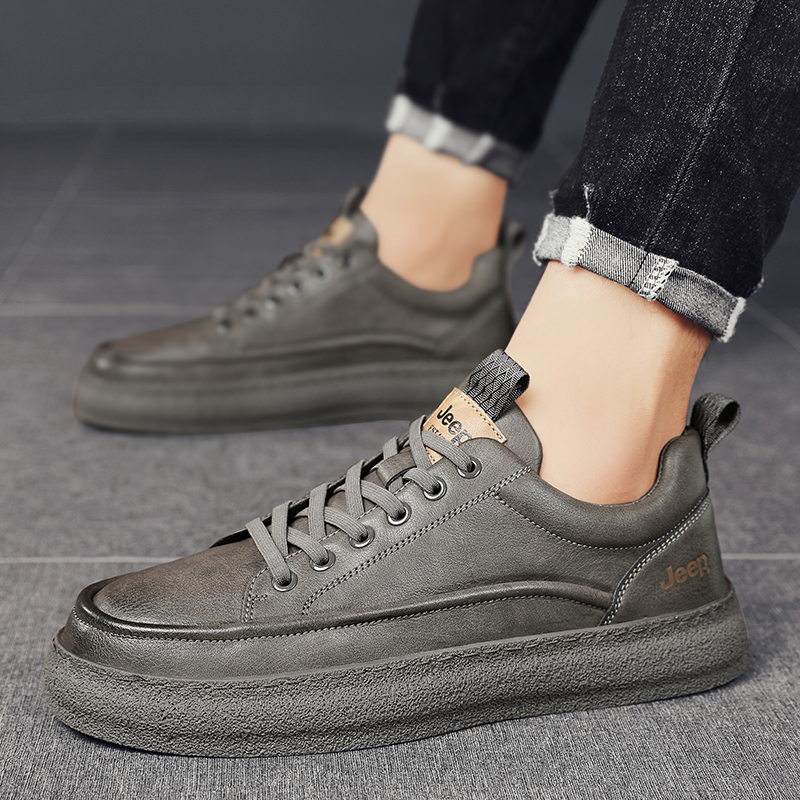 Jeep Low Top Skateboard Shoes Men's Gray купить в интернет-магазине Yoocart с быстрой доставкой по России.