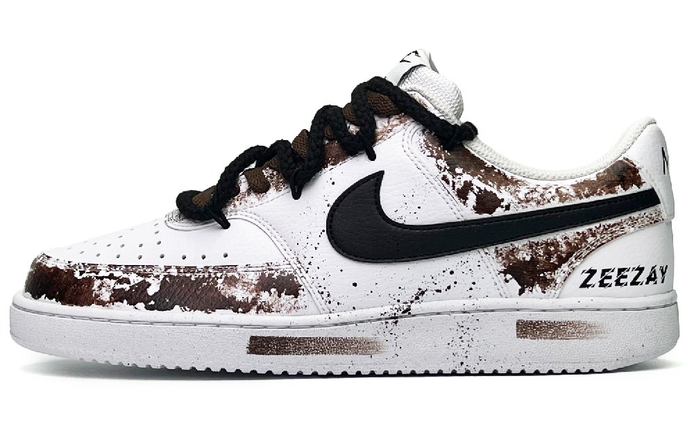 Nike Court Borough Lava Latte Low-Top Skateboard Shoes Unisex White Brown