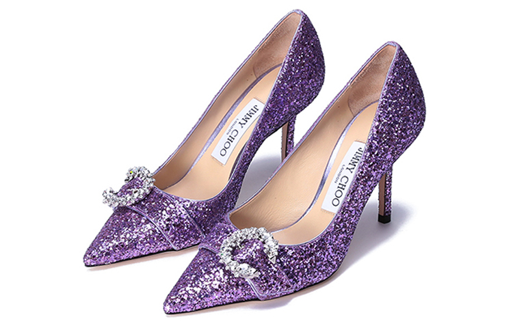 Jimmy Choo High Heels 8.5cm Women's Purple