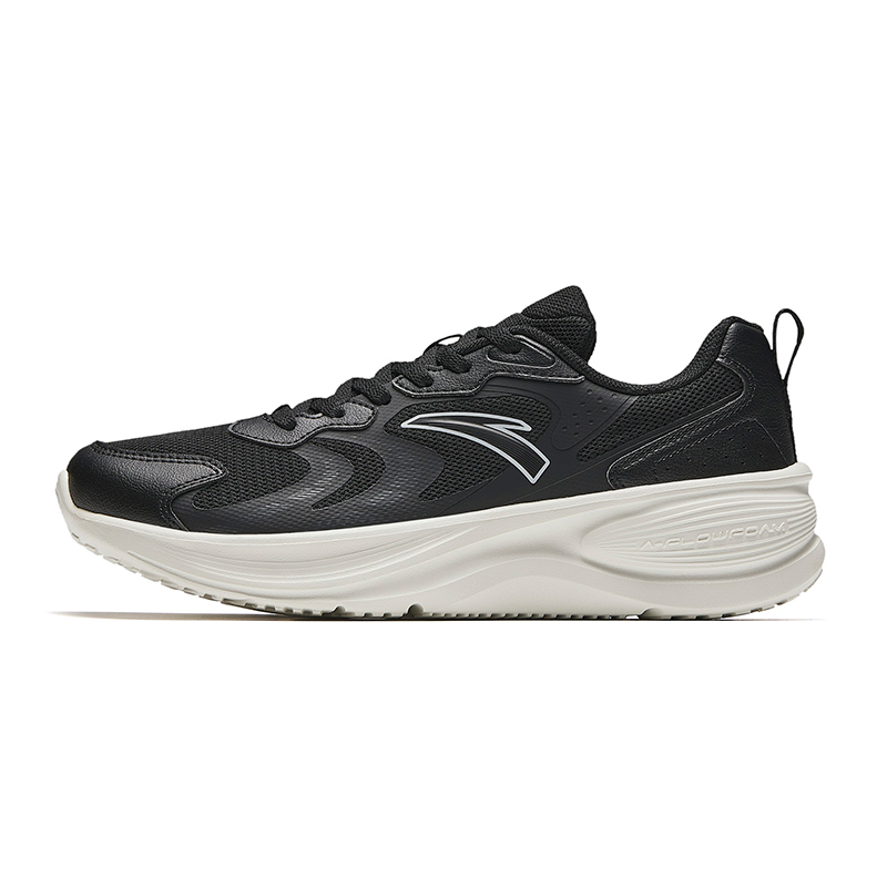 Anta Speeding Height Increasing Lightweight Low-Top Casual Running Shoes Women's Black White